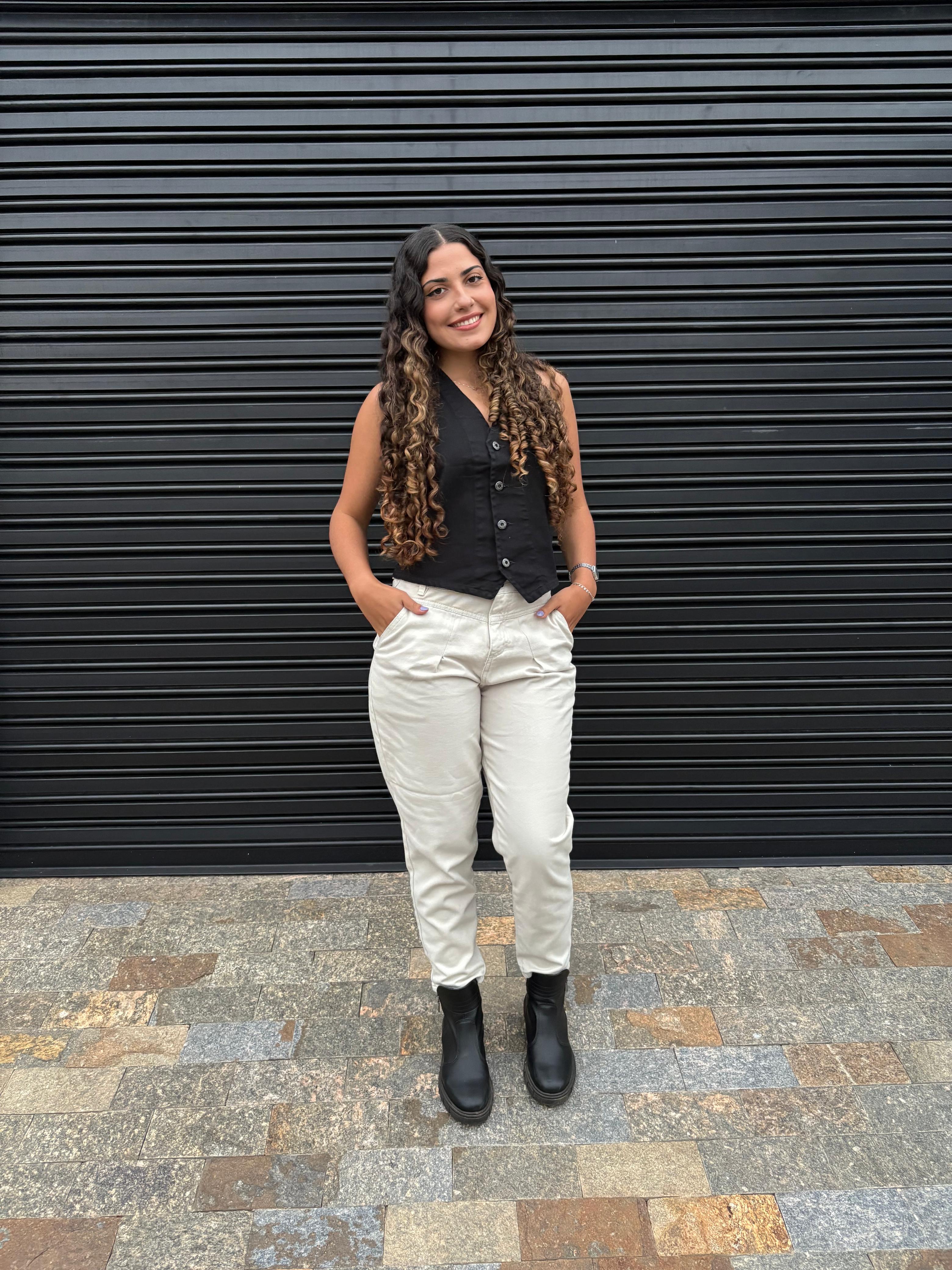 Calça Cenoura - Areia