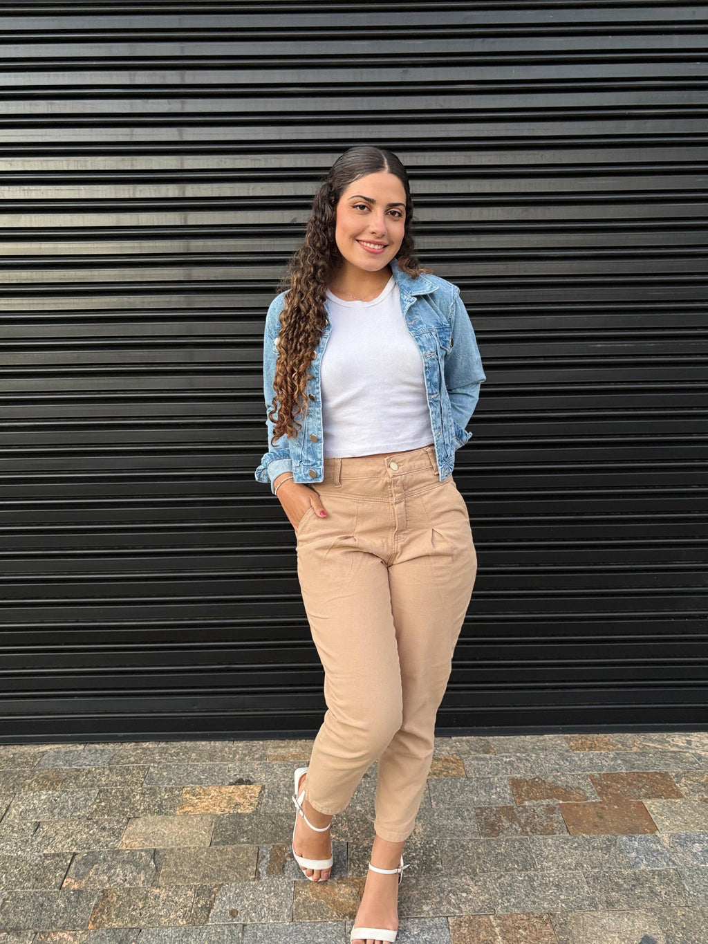 Calça Cenoura - Bege