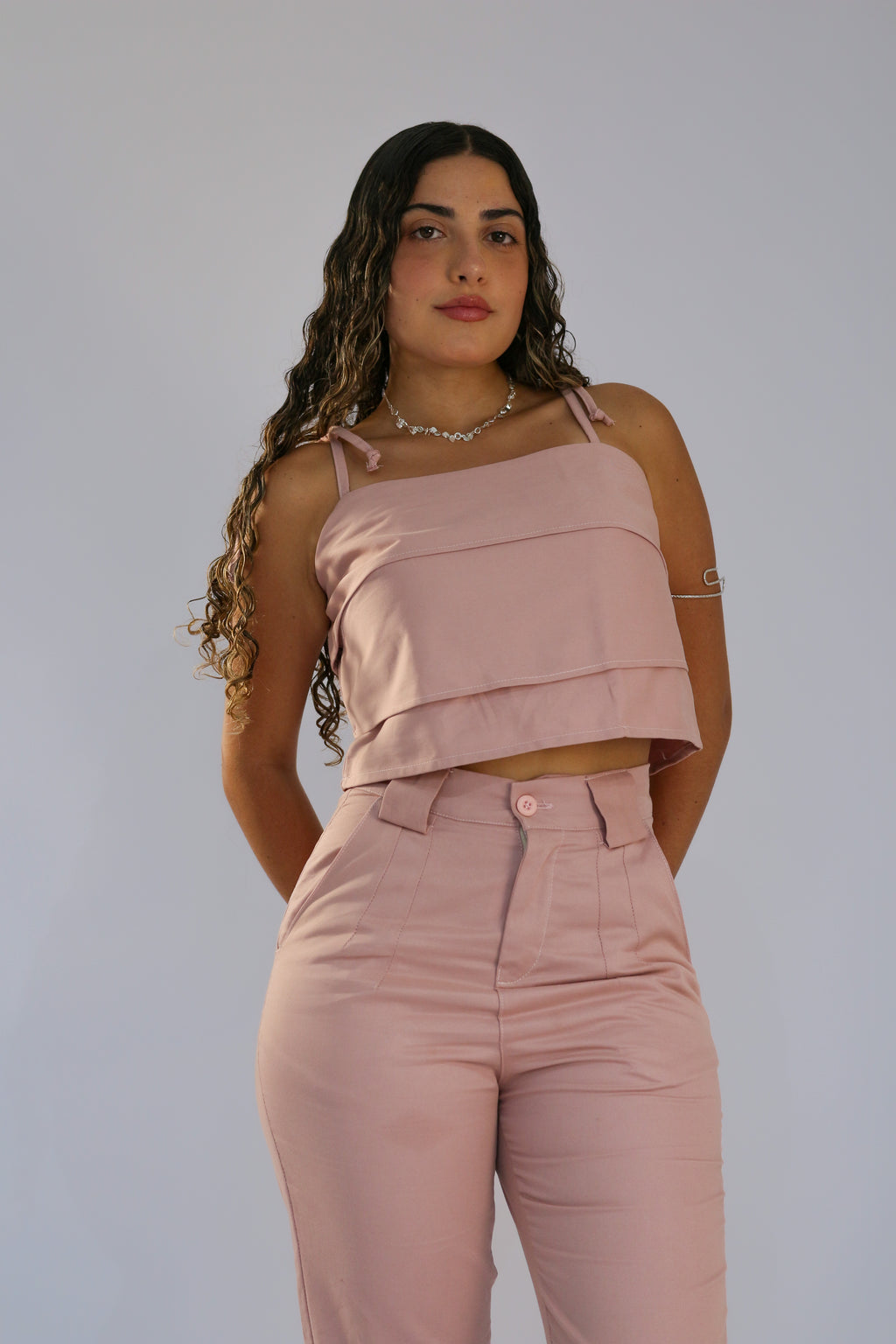 Calça Alfaiataria Rosa