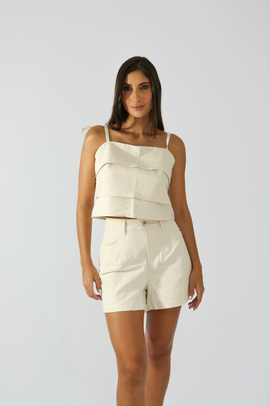 Short 2 Pregas Linho