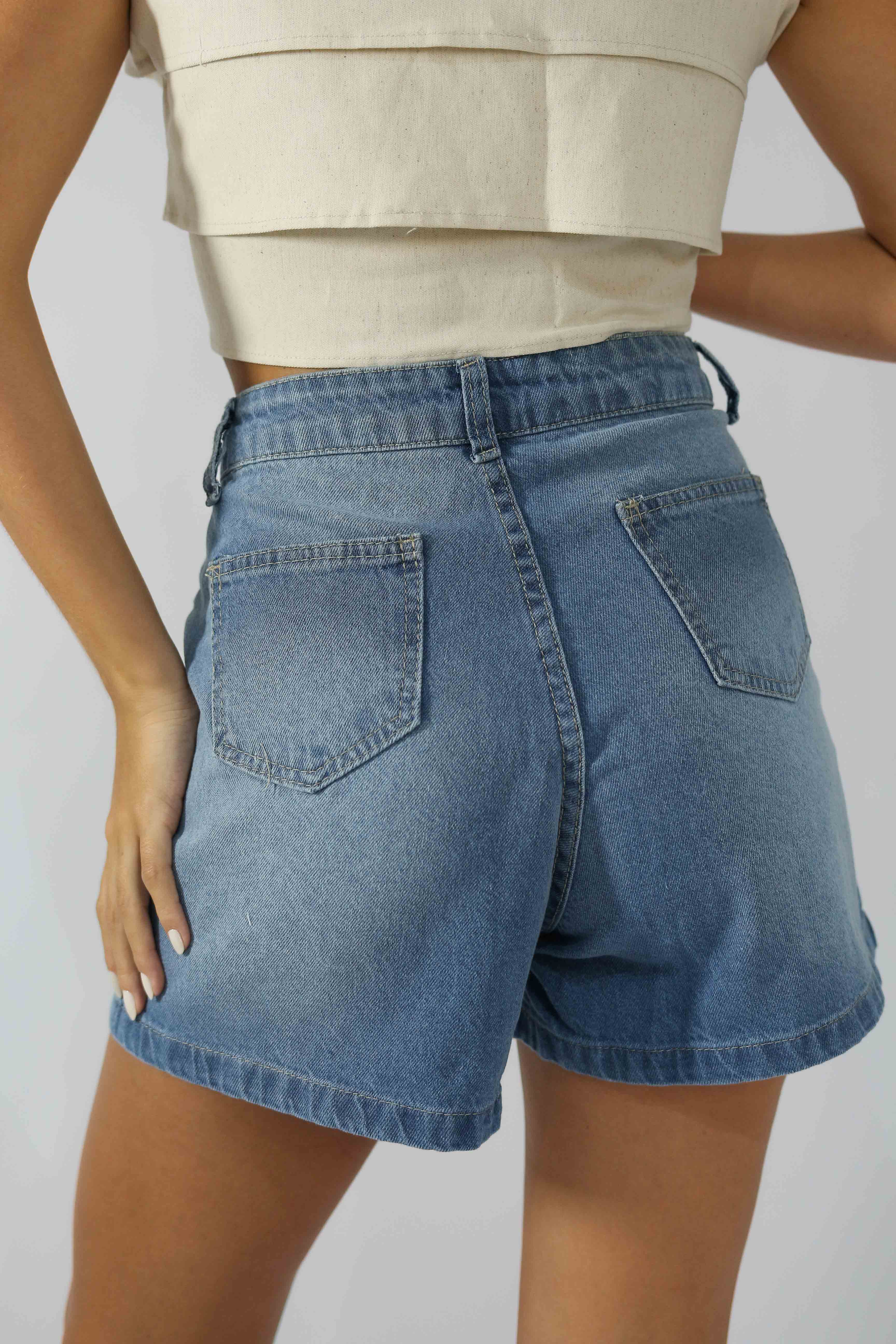 Short 2 Pregas Jeans Destroyed