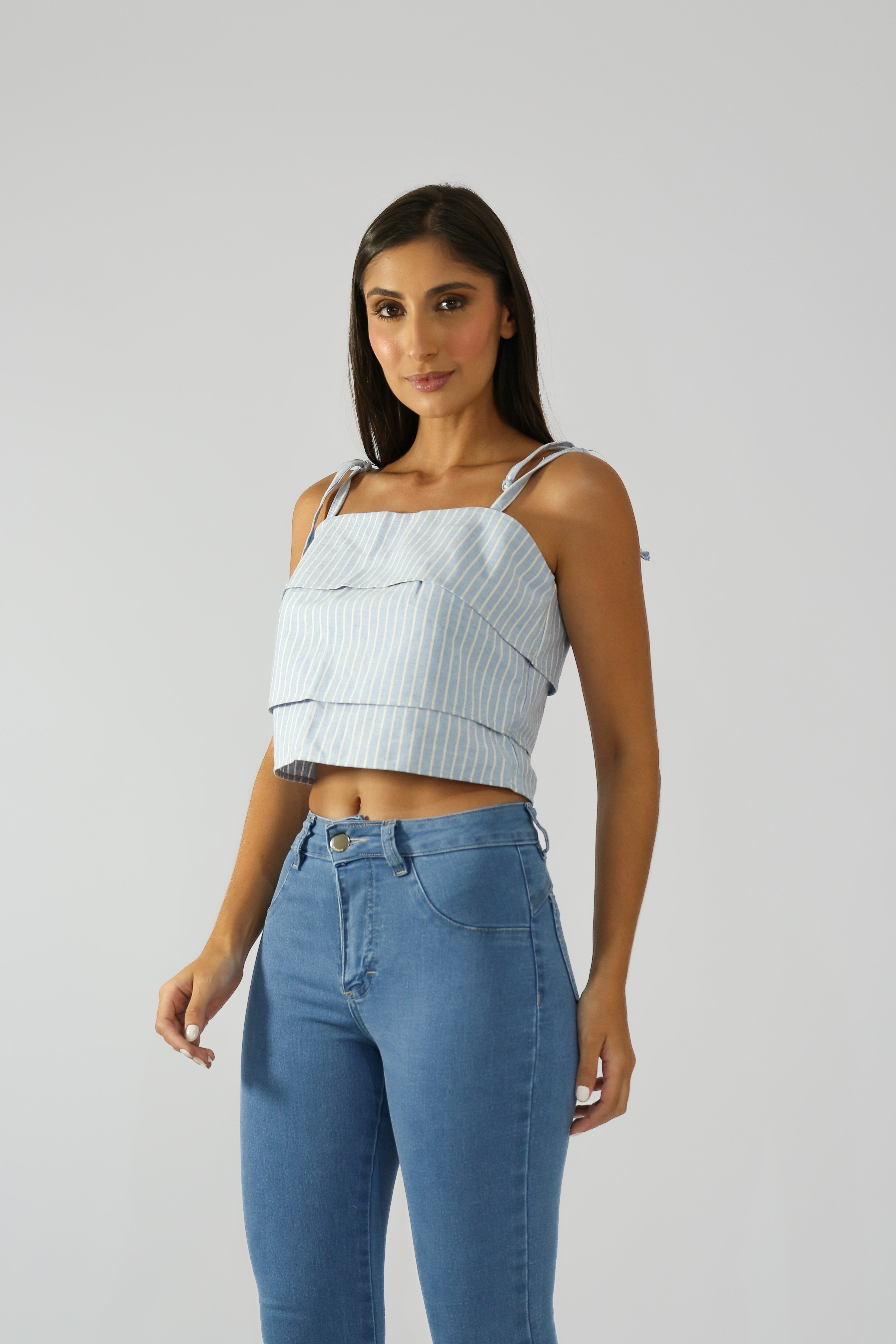 Calça Skinny Super Stretch Jeans Destroy Claro