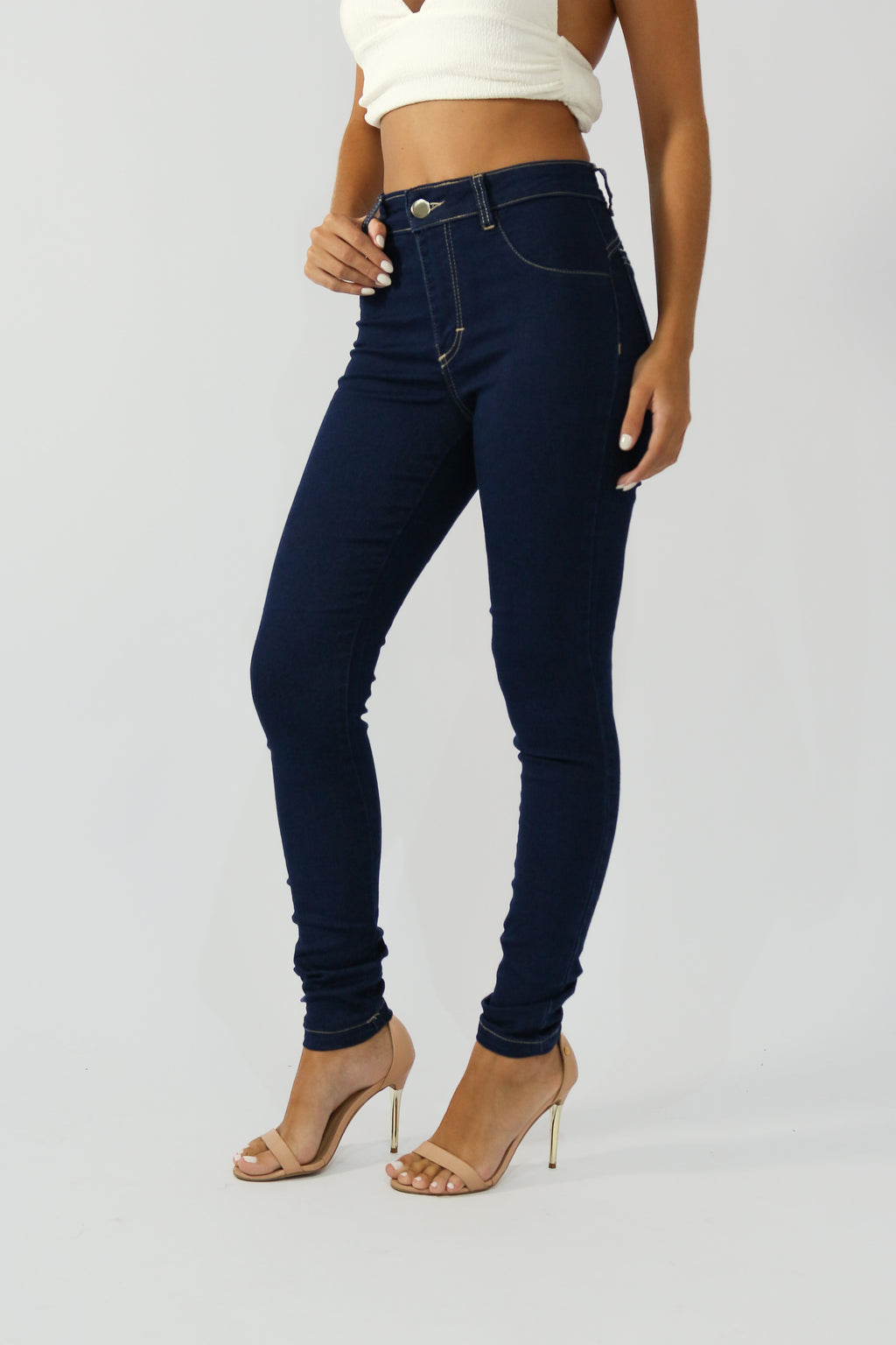 Calça Skinny Super Stretch Jeans Amaciado