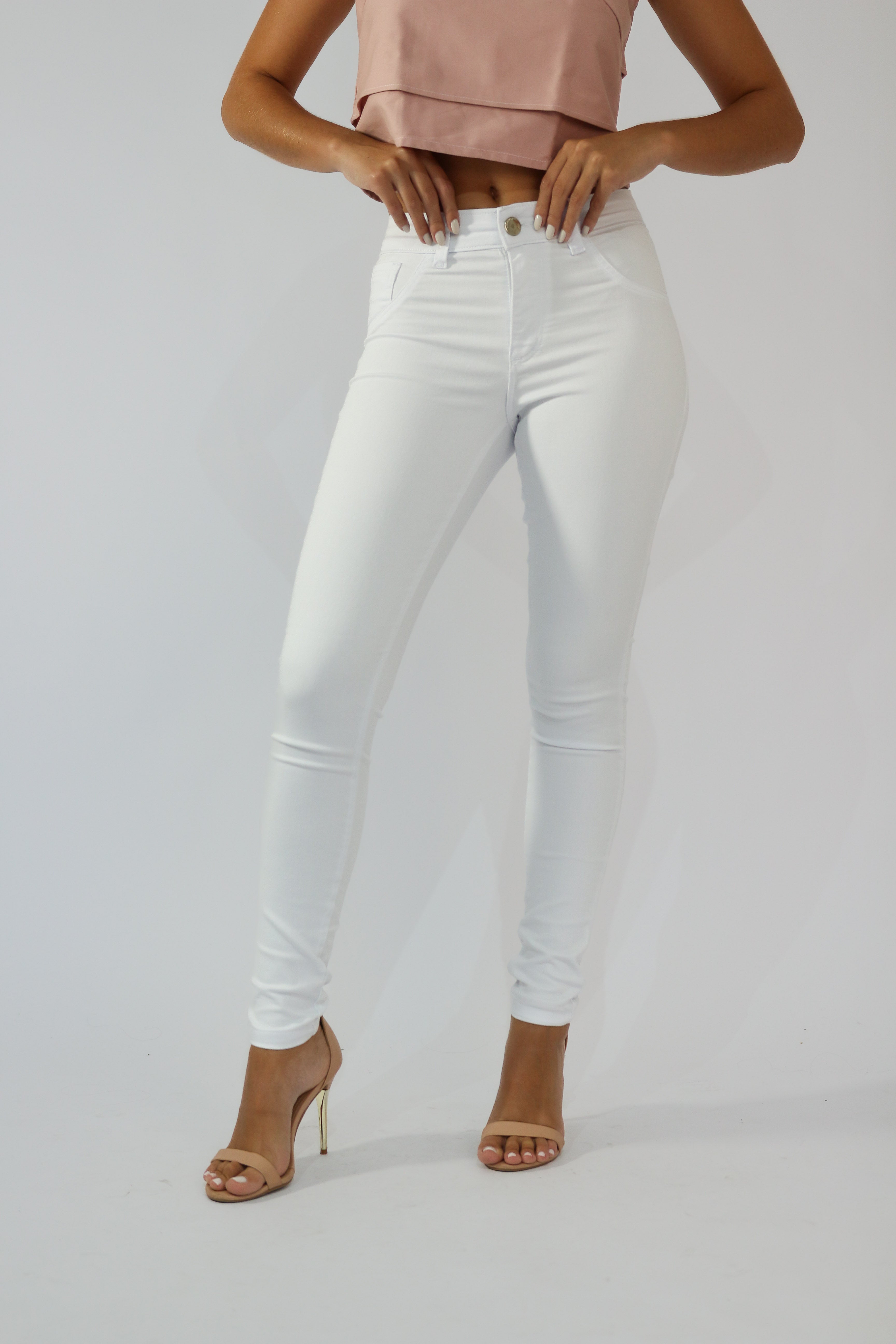 Calça Skinny Super Stretch Branca