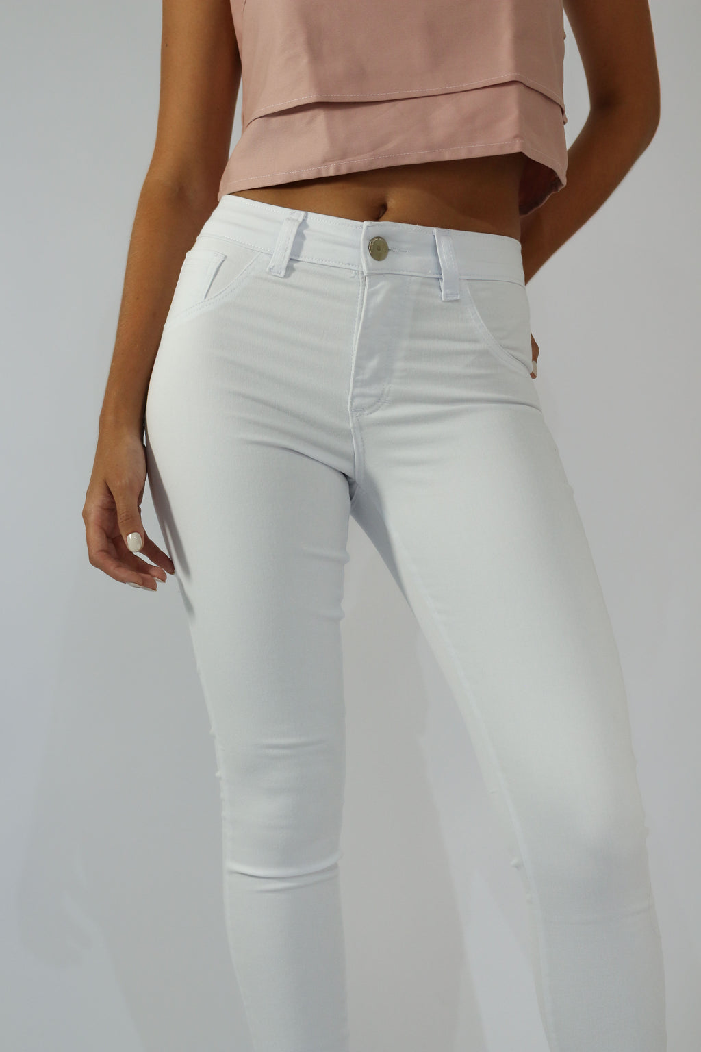 Calça Skinny Super Stretch Branca