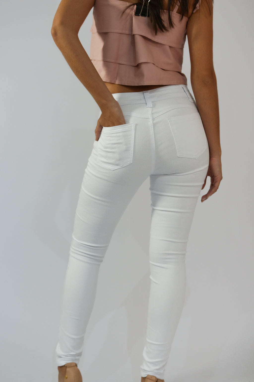 Calça Skinny Super Stretch Branca