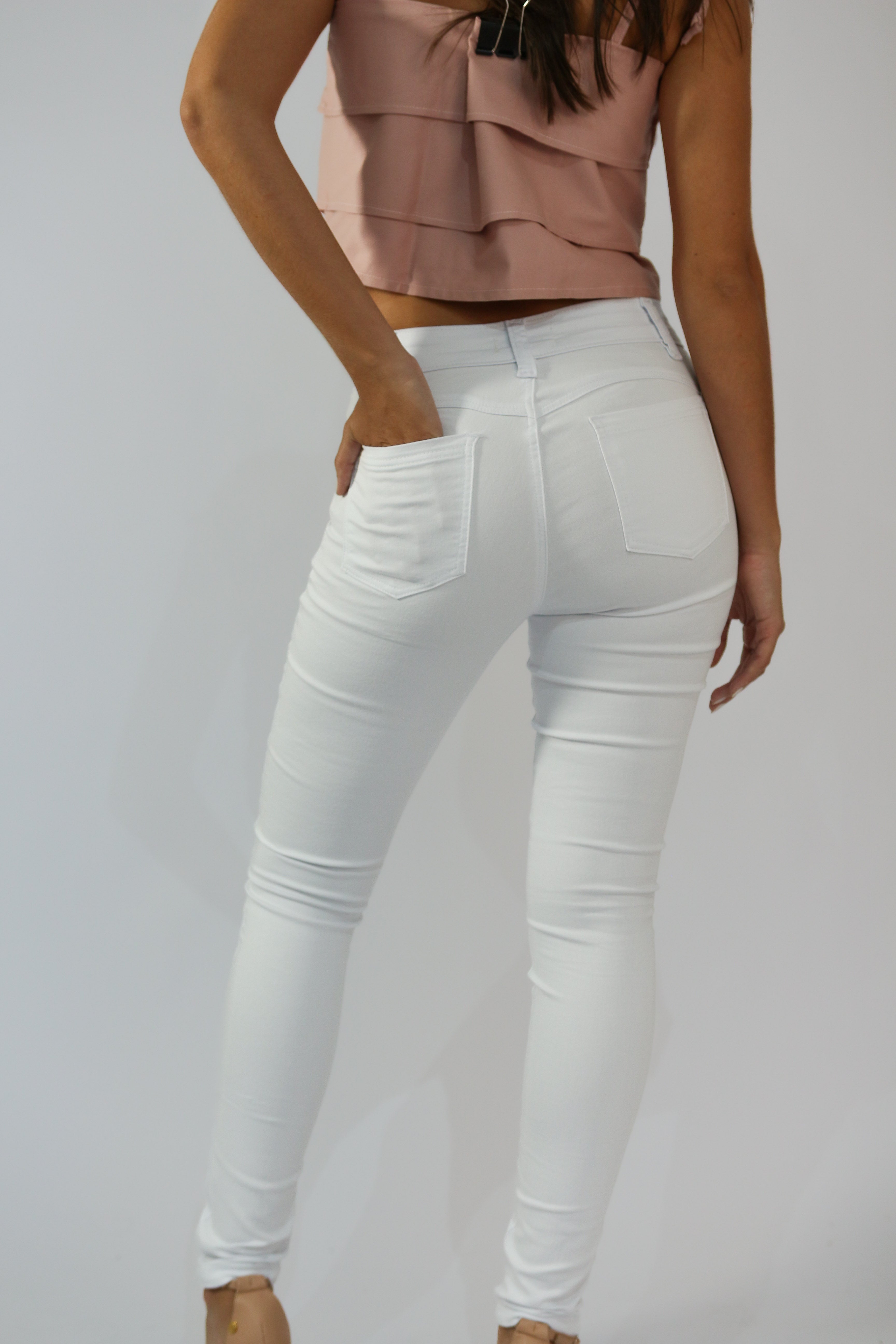 Calça Skinny Super Stretch Branca