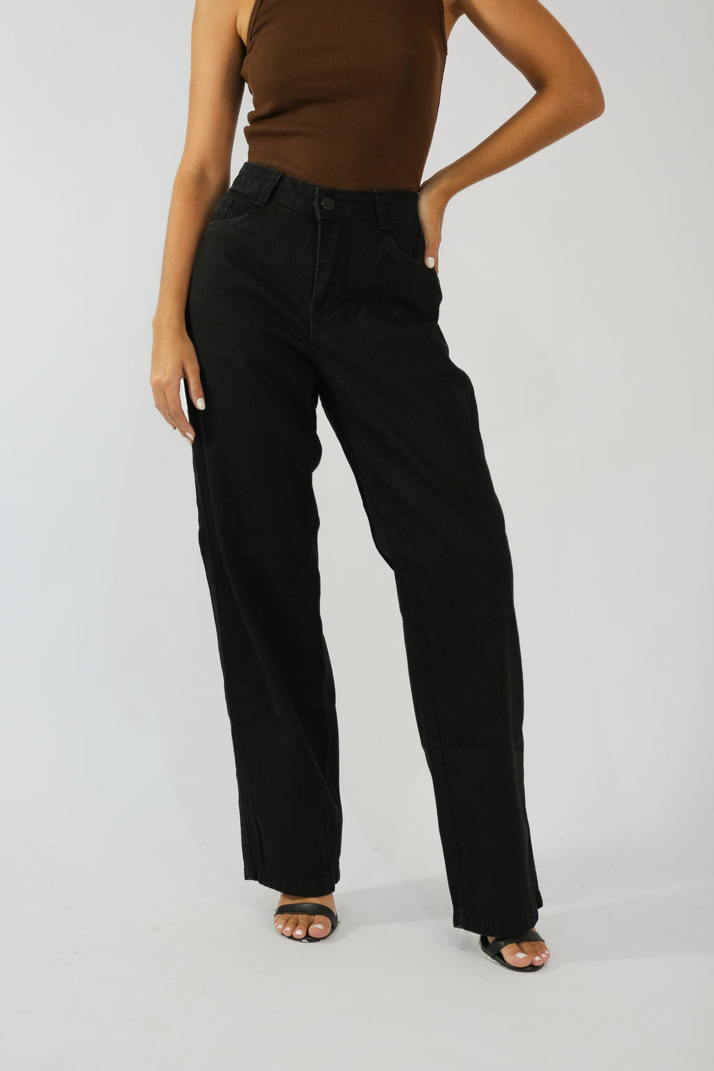 Calça Wide Leg Clássica Preta