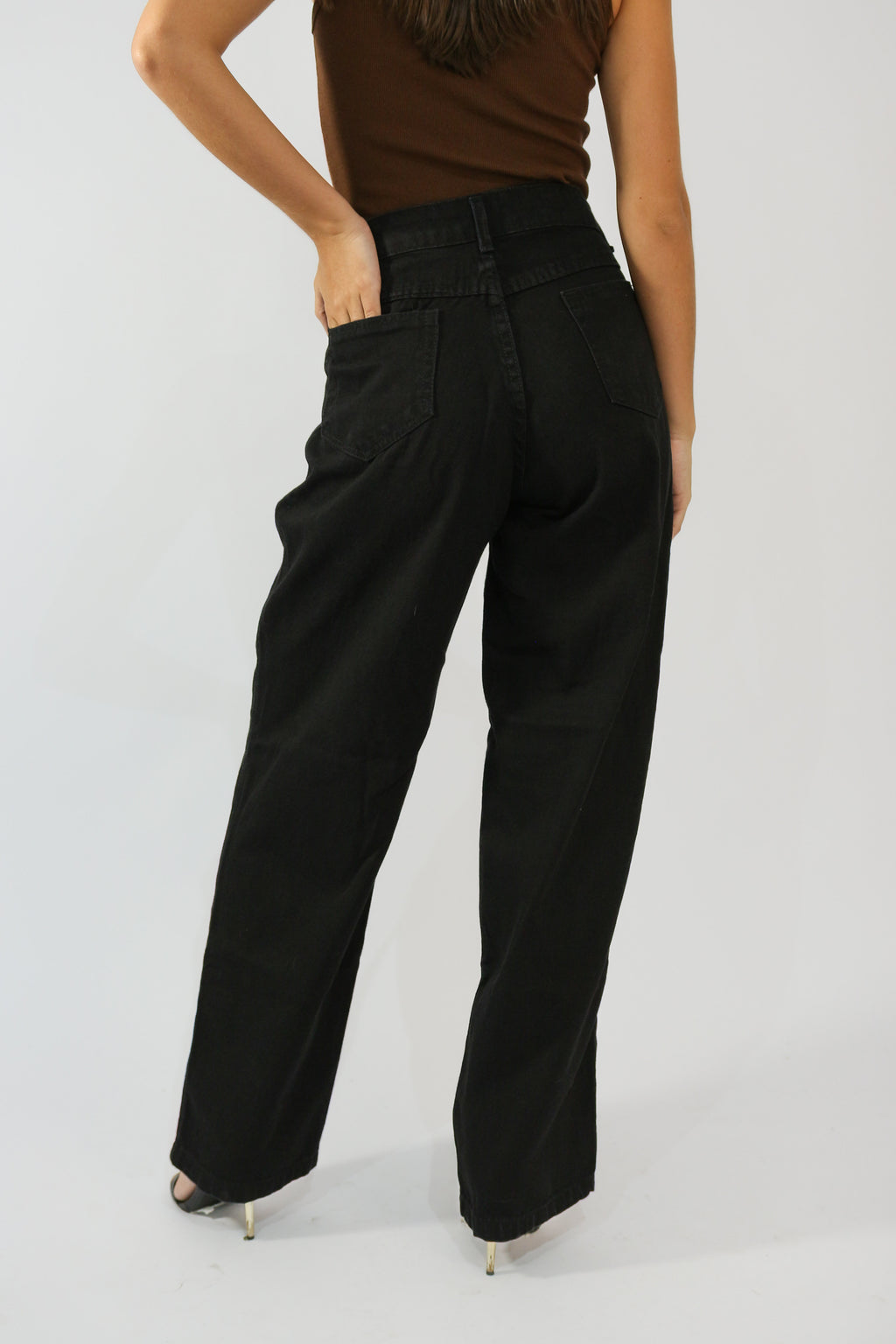 Calça Wide Leg Clássica Preta