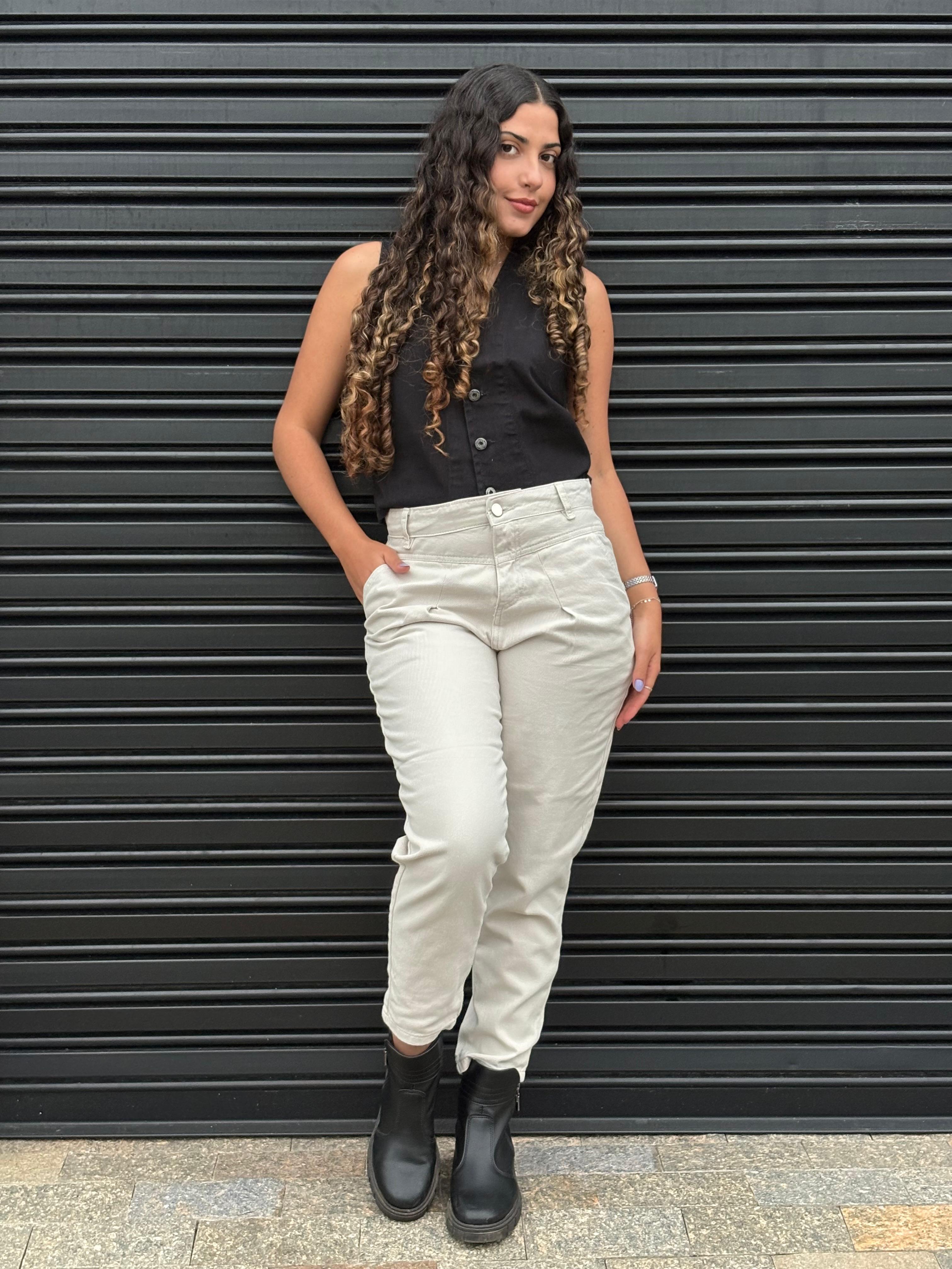 Calça Cenoura - Areia